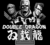 Double Dragon II The Revenge title screen for GameBoy